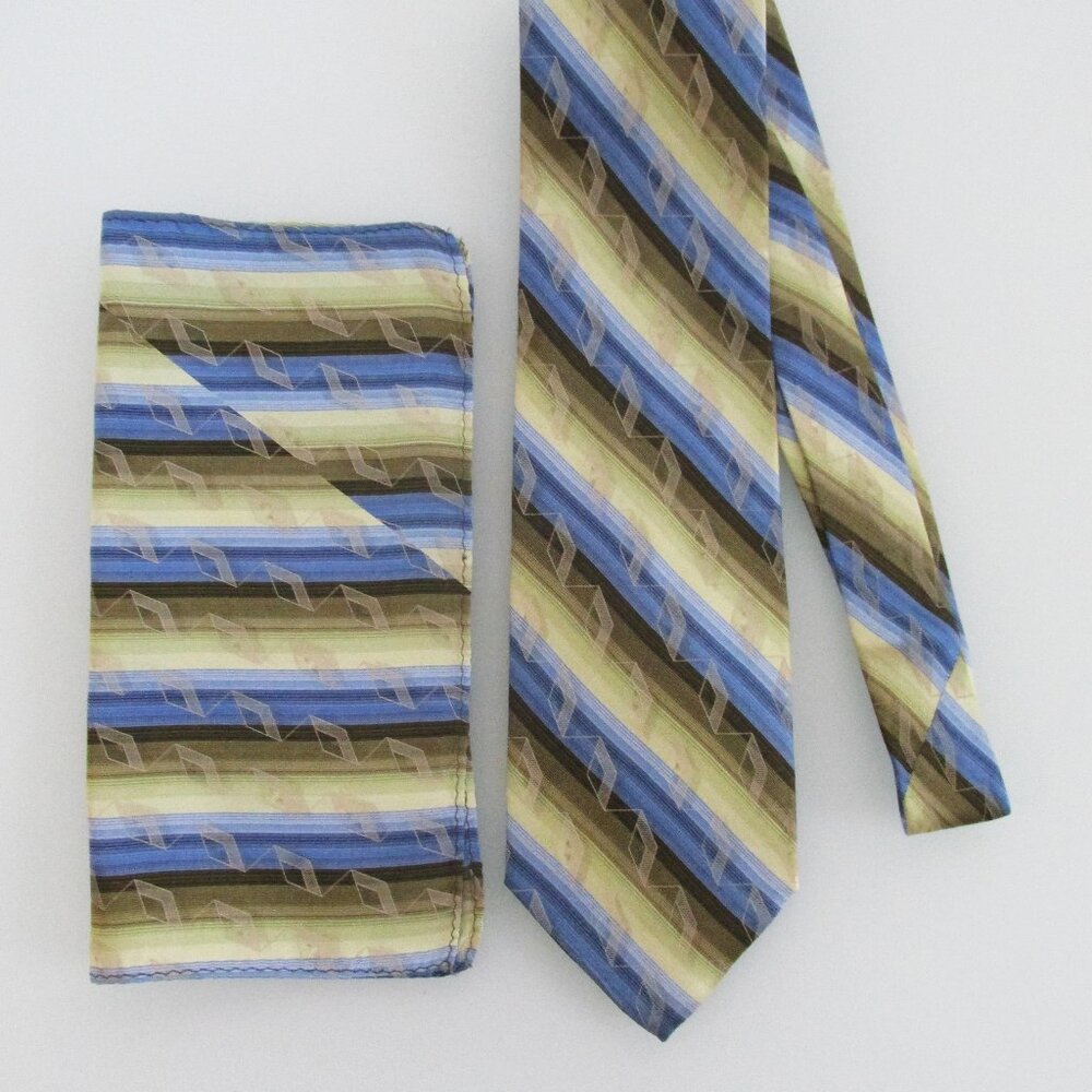 Gatsby Men's Silk Tie & Pocket Square Set